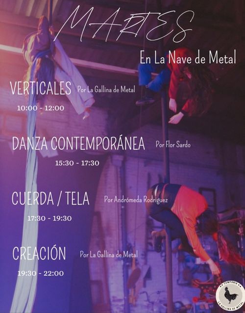 Clases (Verticales, Danza, Creación....) 