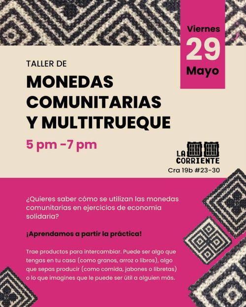 Taller de monedas comunitarias y multitrueque
