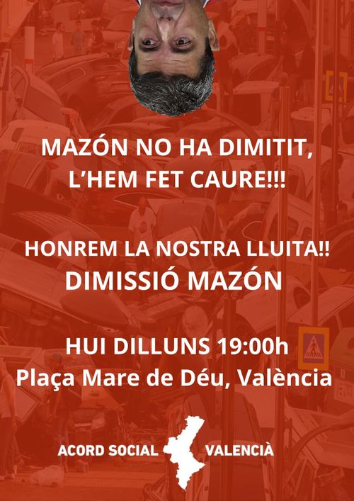 Concentració per la dimissió de Mazón