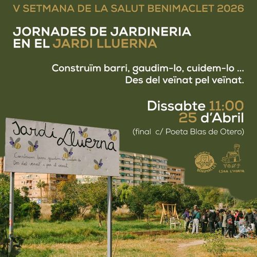 Jornades de jardineria al Llardí Lluerna 💚🌳🌱🛠️ 