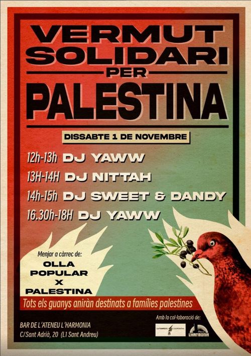Vermut solidari amb Palestina