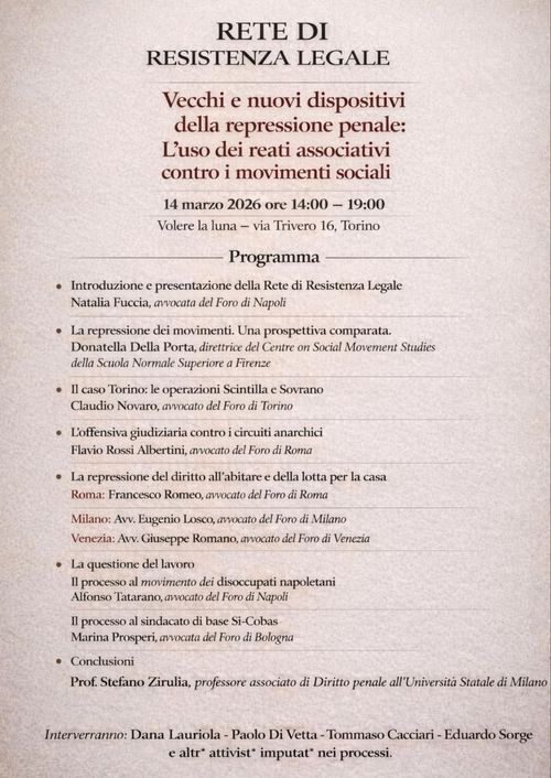 L'uso del reato associativo