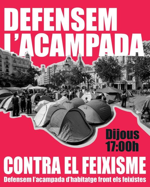 Defensem l'Acampada contra el feixisme