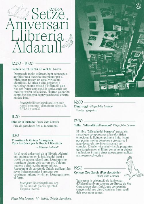 Setzè Aniversari de la Llibreria Aldarull