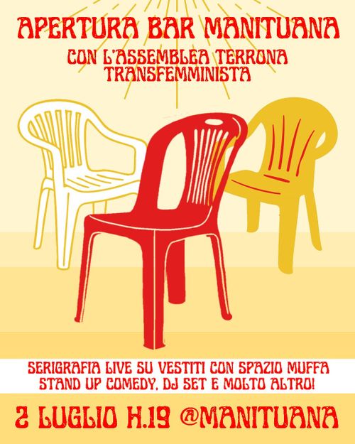 Serigrafia con Assemblea Terrona e Spazio Muffa