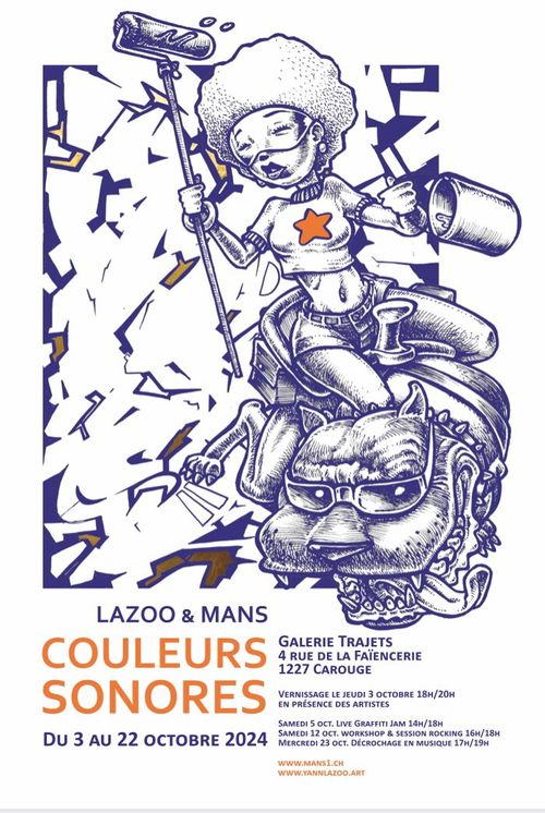 Couleurs Sonors, par Lazoo et Mans1 (Vernissage en présence des Artistes)