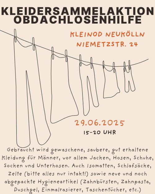 Sammelaktion für Obdachlosenhilfe