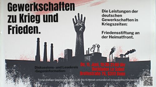 Gewerkschaften zum Krieg - Die Leistung der deutschen Gewerkschaft in Kriegszeiten: Friedensstiftung an der Heimatfront