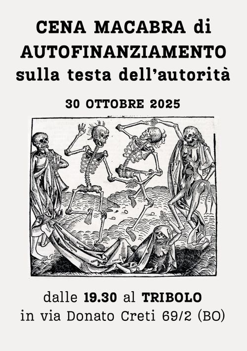 CENA MACABRA di AUTOFINANZIAMENTO