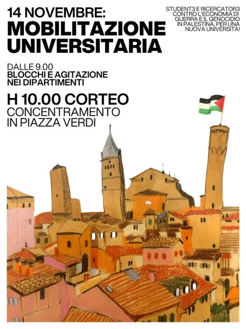 Mobilitazione universitaria per la Palestina