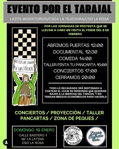 EVENTO PARA LA MARCHA DEL TARAJAL