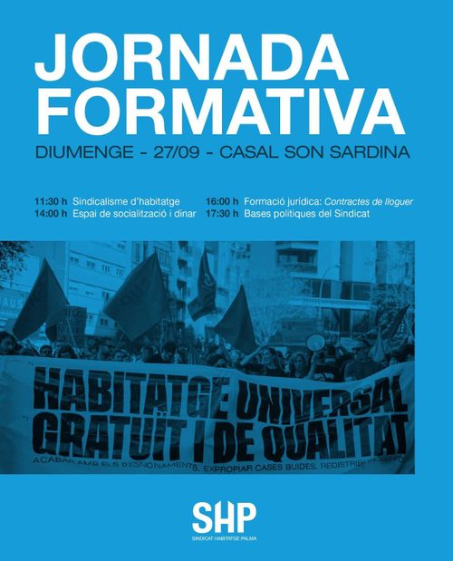 Jornades Formatives Sindicat Habitatge Palma