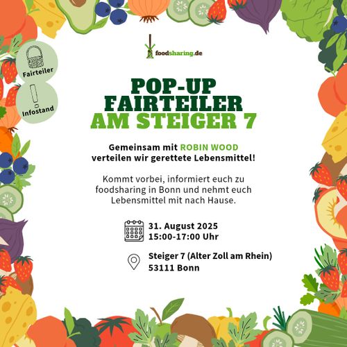 foodsharing Pop-Up Fairteiler mit Robin Wood