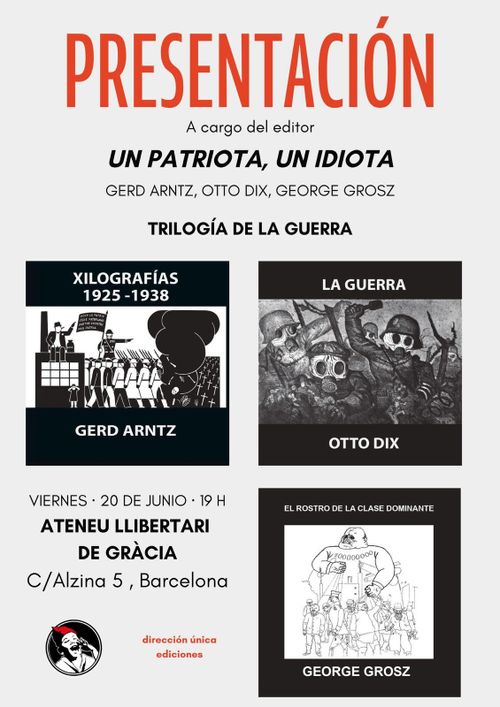 "Un patriota, un idiota", presentació de llibre a càrrec de l'editor. 