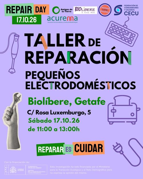 Taller de reparaciones participativas 'Repair Café'