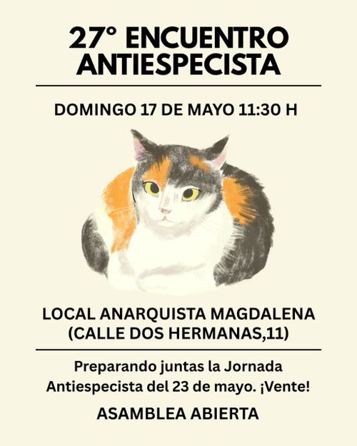 27 encuentro antiespecista 