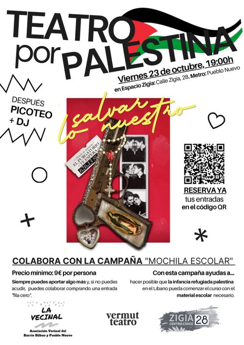 "Salvar lo nuestro", teatro por Palestina 