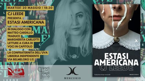 La scrittrice americana CJ Leede presenta Estasi americana