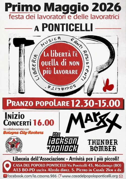 1 Maggio delle Lavoratrici e dei Lavoratori