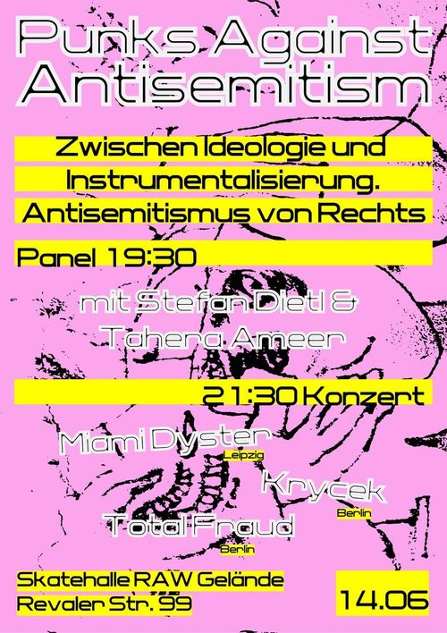 Punks against Antisemitism: Paneldiskussion und Konzert