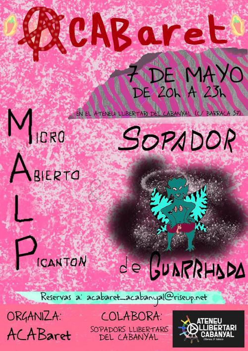 ACABARET: MICRO ABIERTO PICANTON + SOPADOR