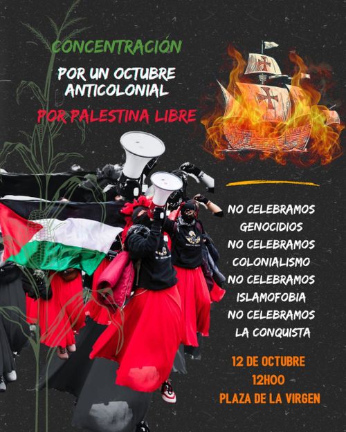 Concentración 12-O: Por un octubre anticolonial