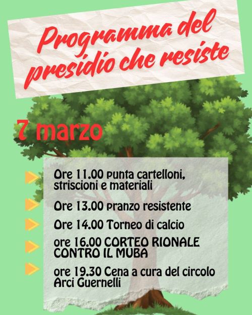 PRESIDIO CHE RESISTE - 7 MARZO