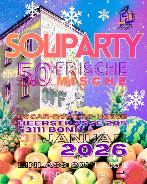 Frische Mische 5.0 - Soliparty für den Begegnungsraum