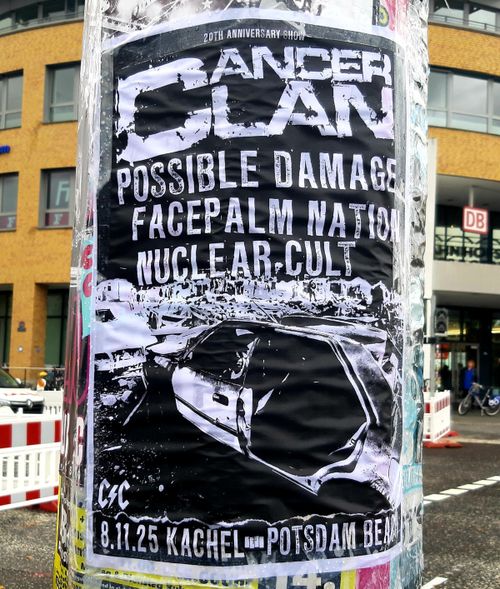 CANCER CLAN, POSSIBLE DAMAGE, FACEPALM NATION, NUCLEAR CULT in Potsdam 