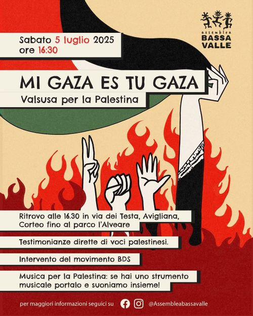 Mi Gaza es tu Gaza – Valsusa per la Palestina