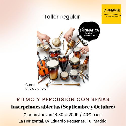 Ritmo y Percussión con Señas