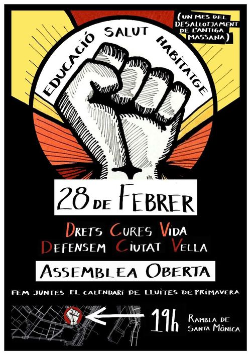 Assemblea Oberta. Defensem Ciutat Vella #PrimaveraDeLluites