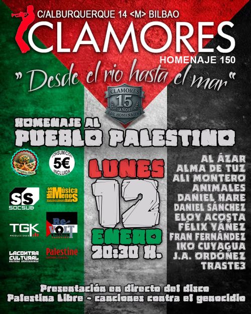 Homenaje al pueblo palestino en Clamore