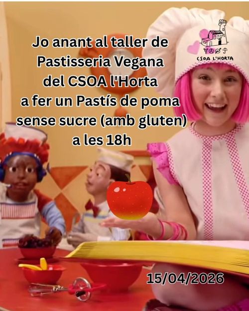 TALLER DE PASTISSERIA VEGANA! 