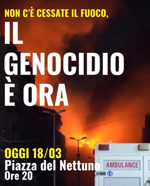 IL GENOCIDIO È ORA