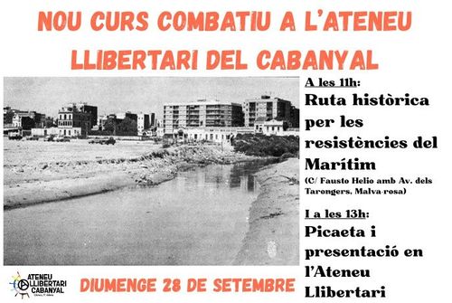 NOU CURS COMBATIU A L'ATENEU LLIBERTARI DEL CABANYAL
