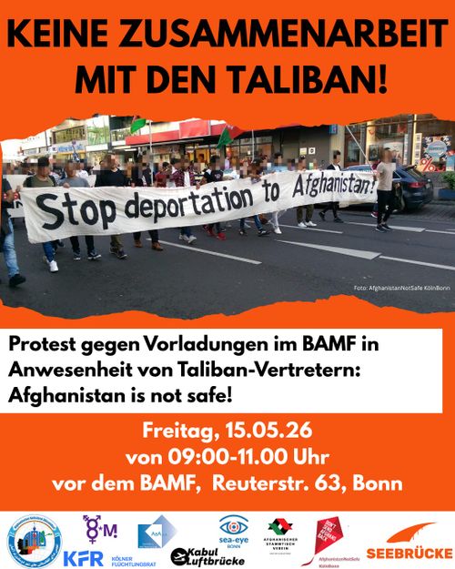 Keine Zusammenarbeit mit den Taliban! - Kundgebung