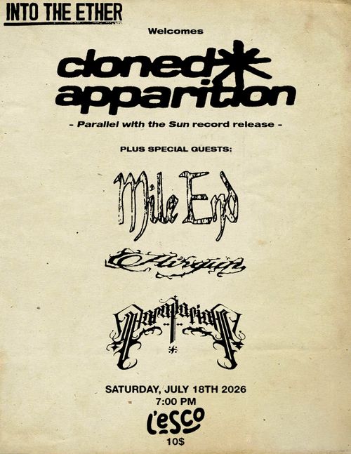 Cloned Apparition Record Release