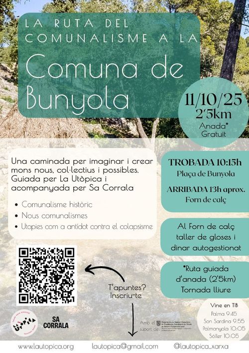 La ruta del comunalisme a la Comuna de Bunyola