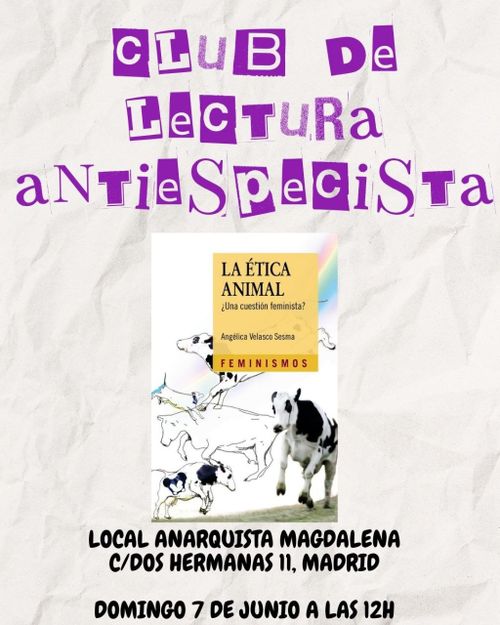 Club de lectura Antiespecista