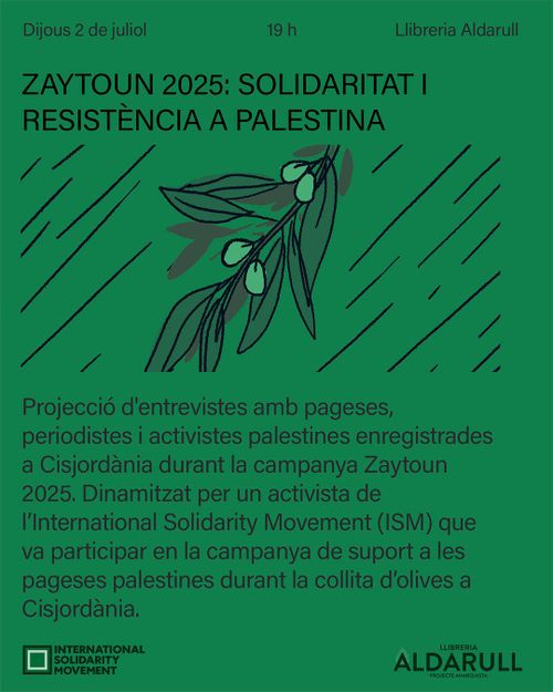 Zaytoun 2025: Solidaritat i resistència a Palestina