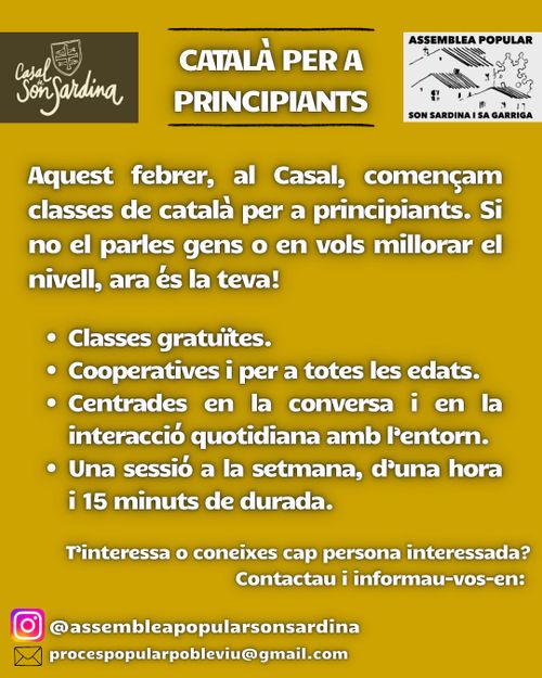 CATALÀ PER A PRINCIPIANTS