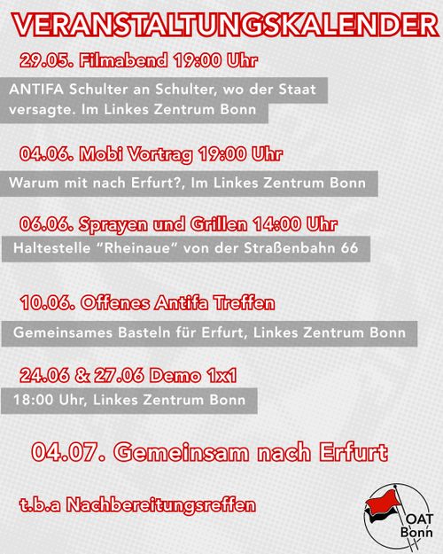 Veranstaltungsreihe zu Erfurt 