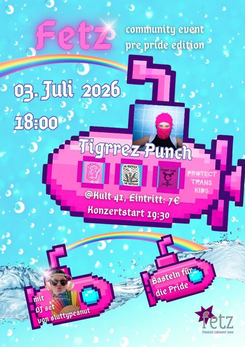 Fetz community event mit Konzert von Tigrrez Punch