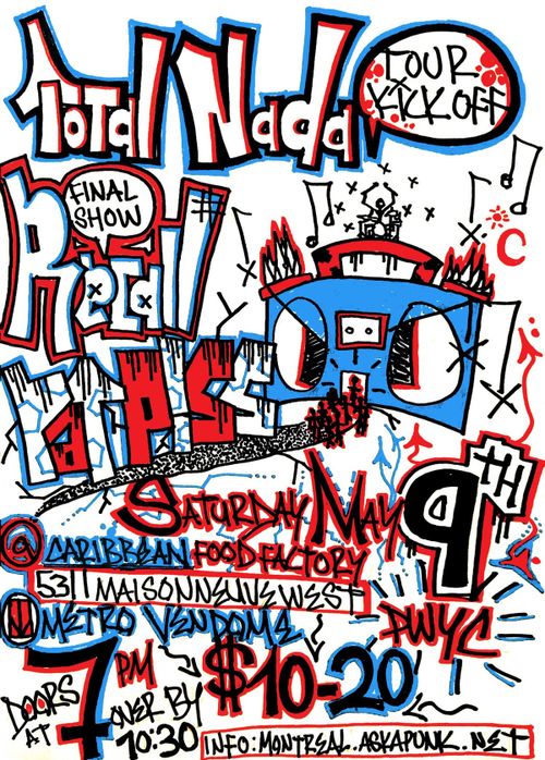 Recall (last show) + Total Nada (tour kickoff) + Ratpiss