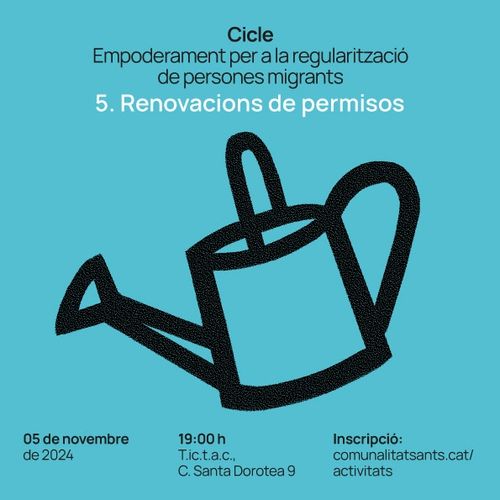 Taller formatiu sobre regularització i renovació de permisos