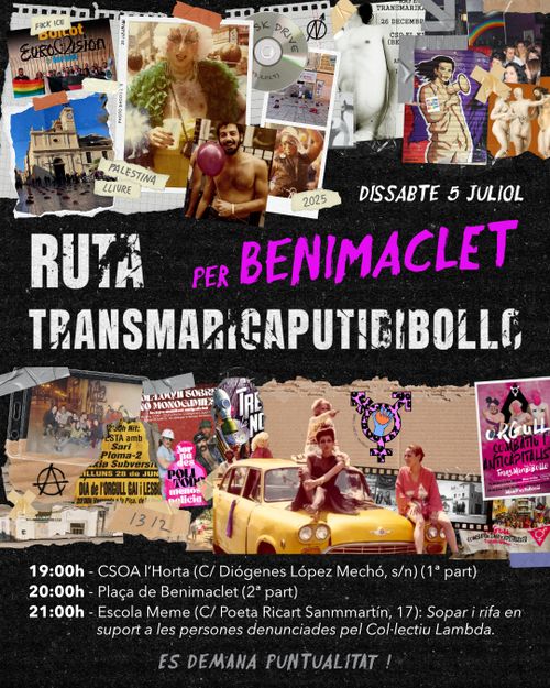 Ruta transmaricaputibibollo per Benimaclet