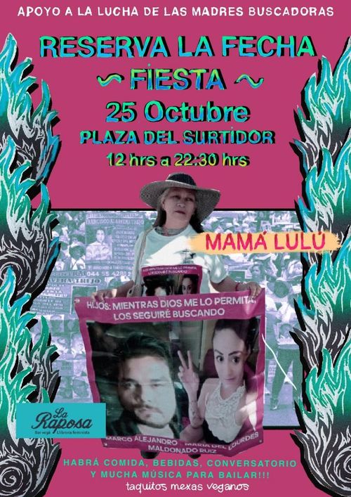 Fiesta en apoyo a la lucha de las madres buscadoras