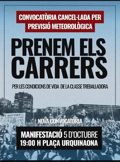 5/10/26 Prenem els carrers! Manifestació per l'habitatge digne