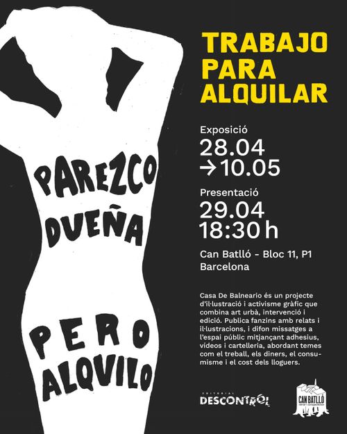 Presentació de l'exposició i del llibre 'Trabajo para alquilar'